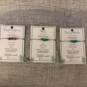Birthday bracelets (February, May, December)